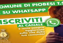 Comune di Piobesi Torinese canale WhatsApp