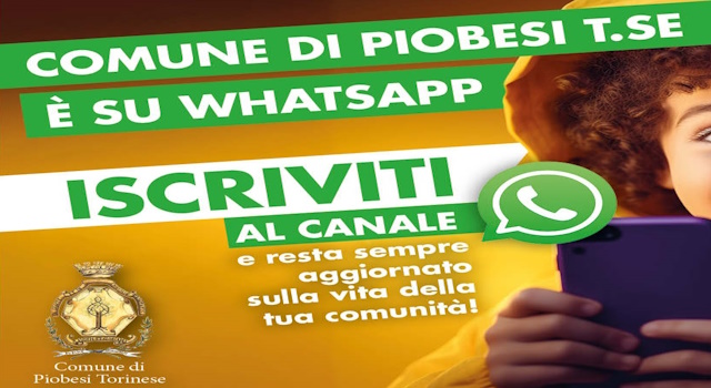 Comune di Piobesi Torinese canale WhatsApp