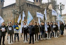 Flash Mob con Sagome Polizia