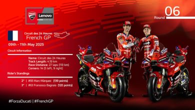 Il Ducati Lenovo Team arriva a Le Mans