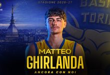 Rinnovo Matteo Ghirlanda Reale Mutua Basket Torino