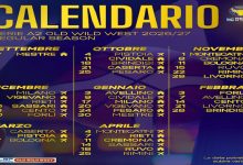 Basket Torino calendario Regular Season A2 26-27