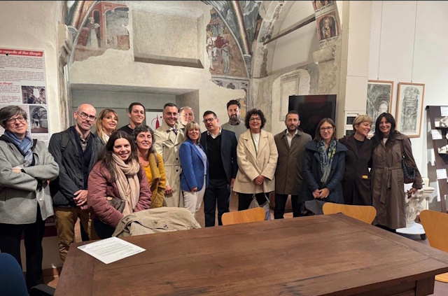 Restauratori del mosaico di Cacciapiatti