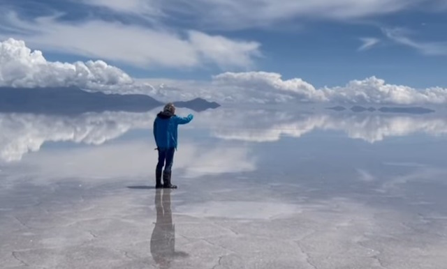effetto specchio del Salar de Uyuni