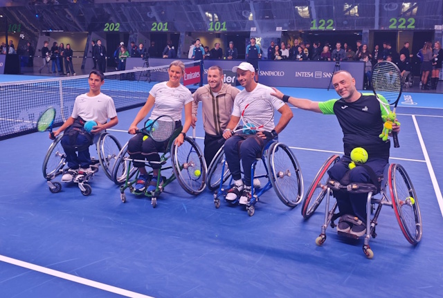 ATP Finals Torino tennis in carrozzina