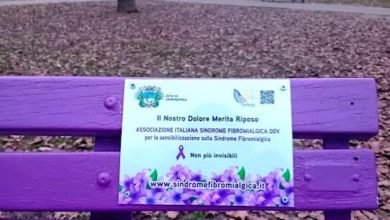 Carmagnola panchina viola fibromialgia