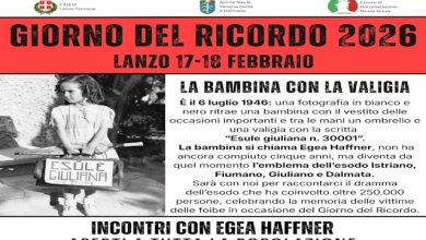 Giorno del Ricordo Lanzo Torinese ospita Egea Haffner