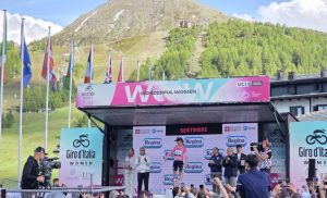 Sestriere Giro d’Italia Women podio