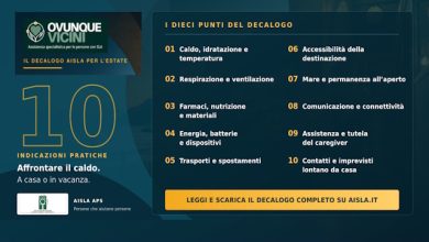 Il decalogo AISLA estate