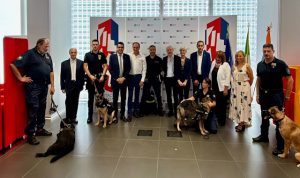 Unità cinofile al Grattacielo