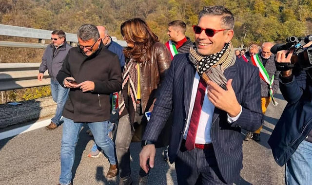 Sergio Bartoli alla manifestazione per il Ponte Preti